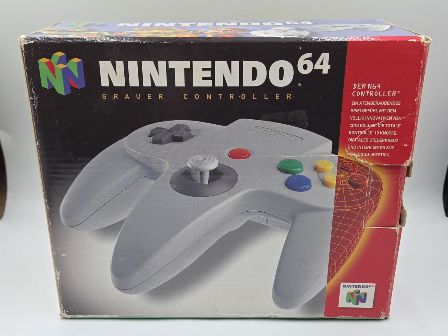 N64 Nintendo 64 Controller Joystick Grau Grey OVP EUR