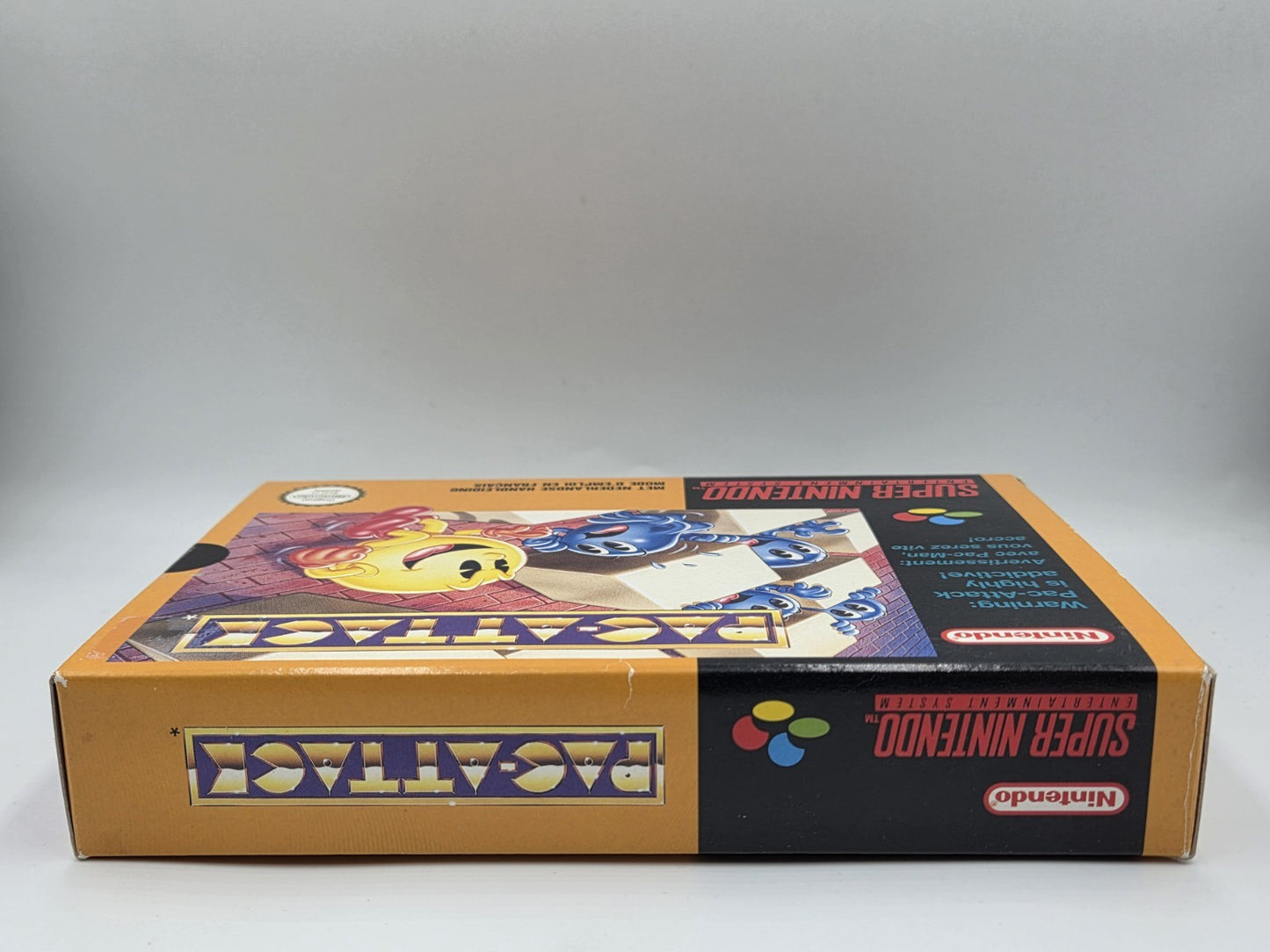 SNES Super Nintendo Pac-Attack mit OVP und Anleitung FAH