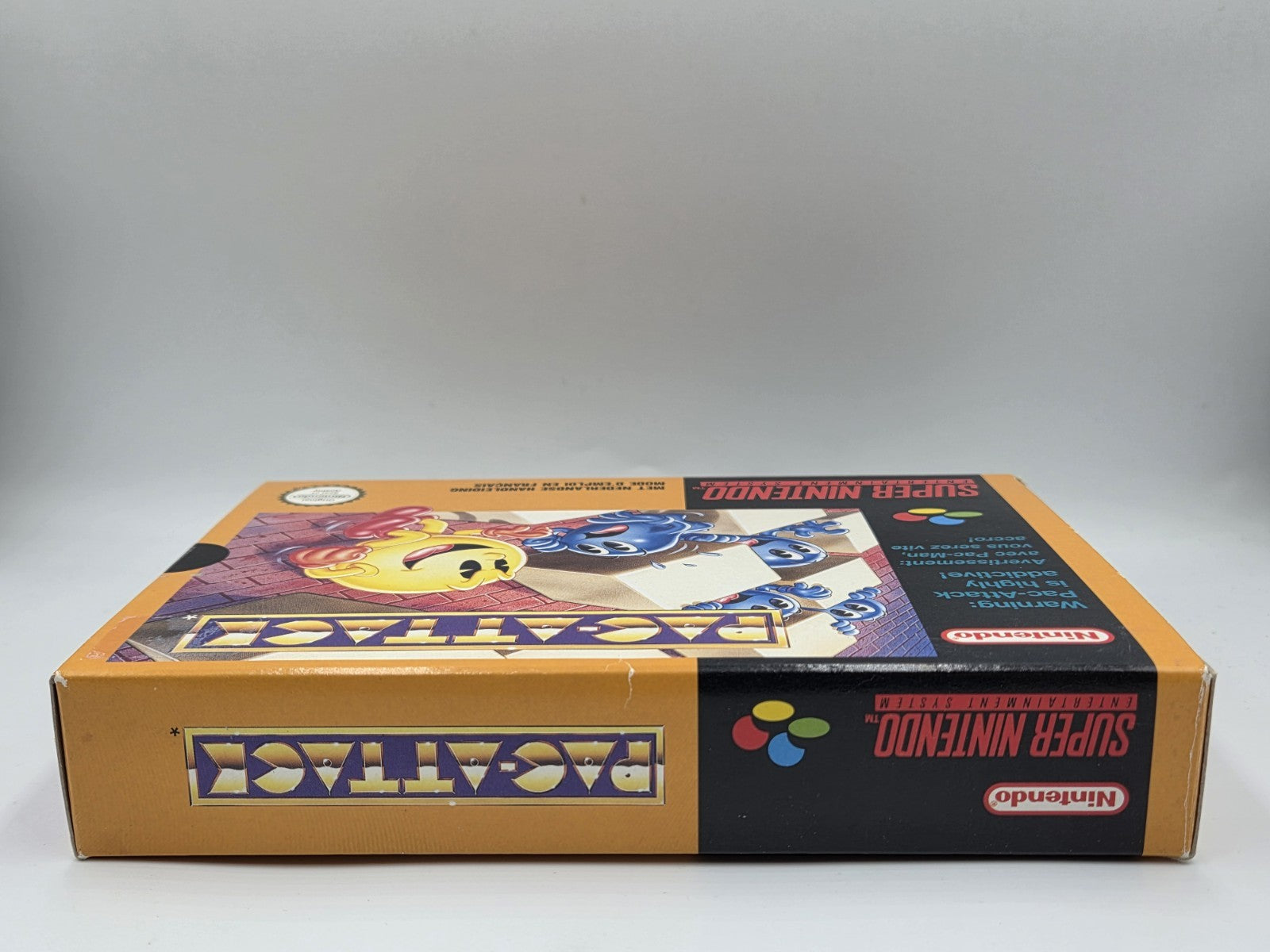SNES Super Nintendo Pac-Attack mit OVP und Anleitung FAH