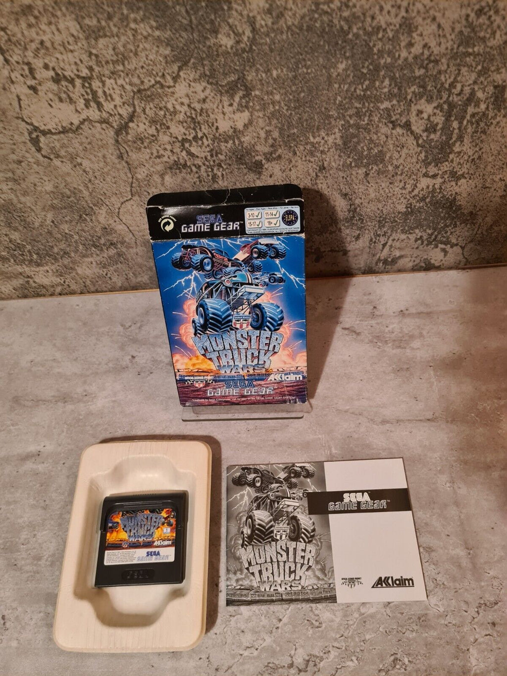 Sega Game Gear Monster Truck Wars mit OVP und Anleitung Multi Language - T-Retro-Games 