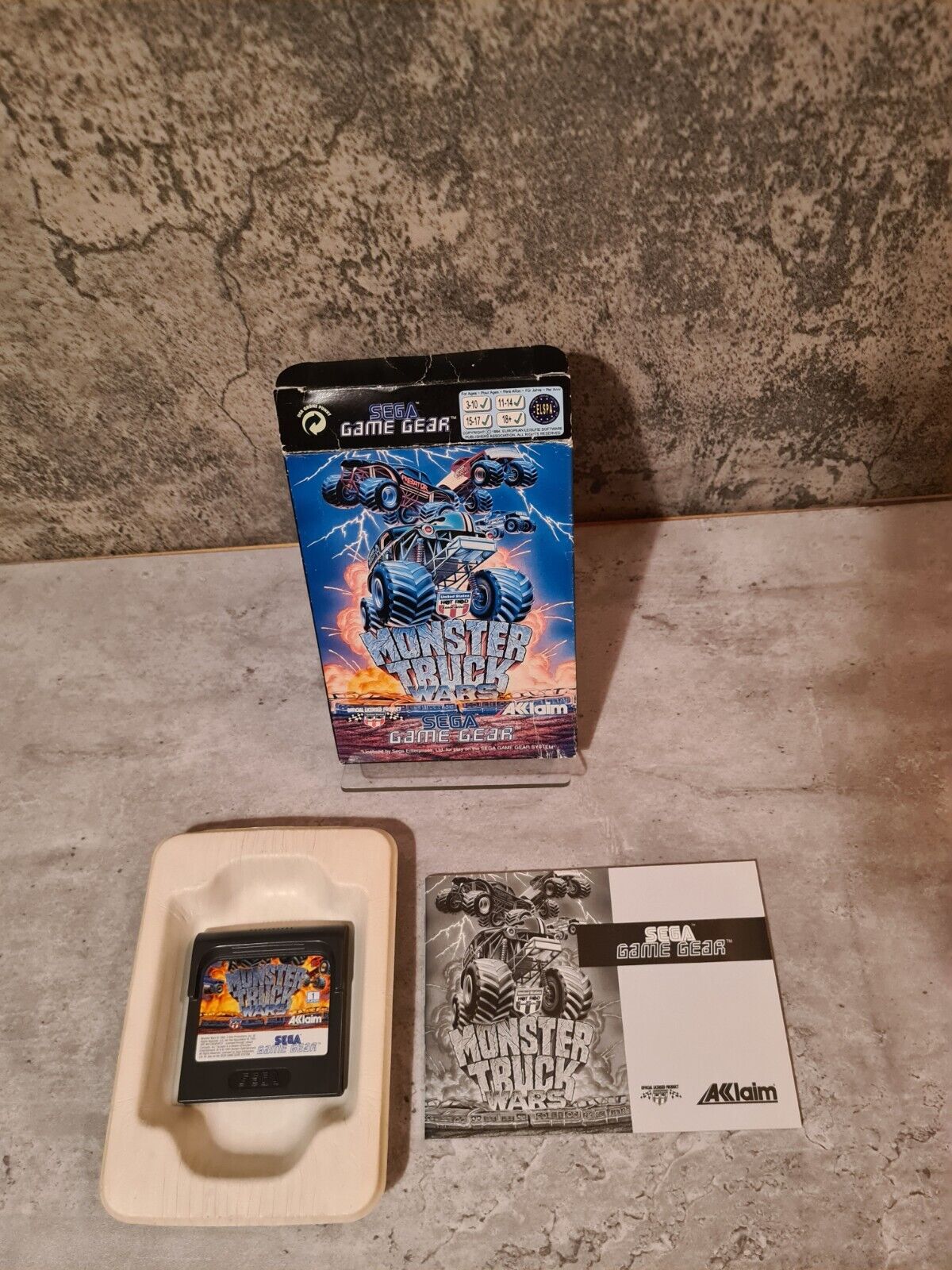Sega Game Gear Monster Truck Wars mit OVP und Anleitung Multi Language - T-Retro-Games 