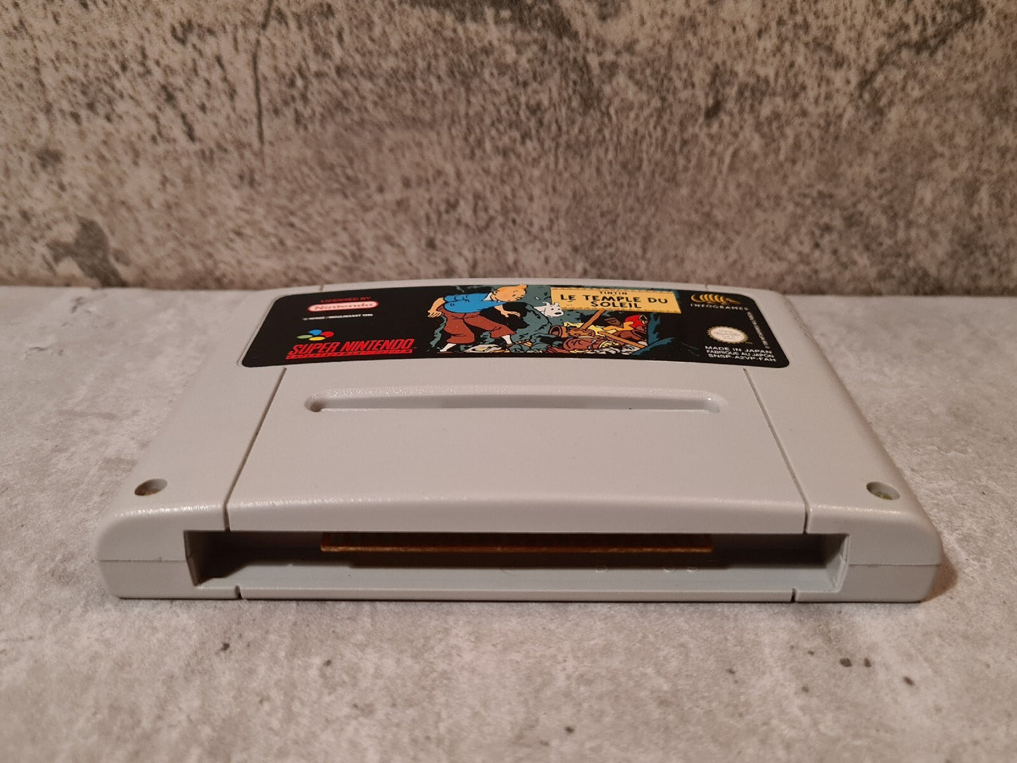 SNES Super Nintendo TinTin Le Temple Du Soleil FAH Modul