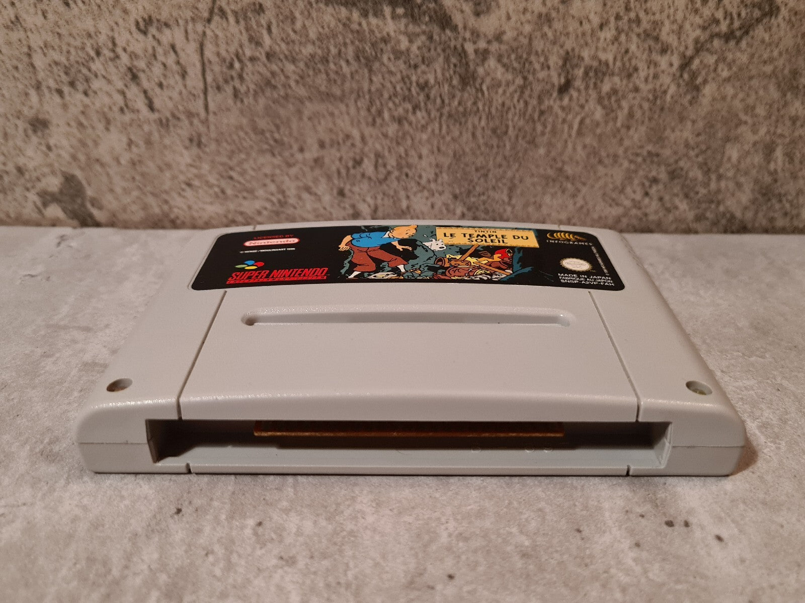 SNES Super Nintendo TinTin Le Temple Du Soleil FAH Modul