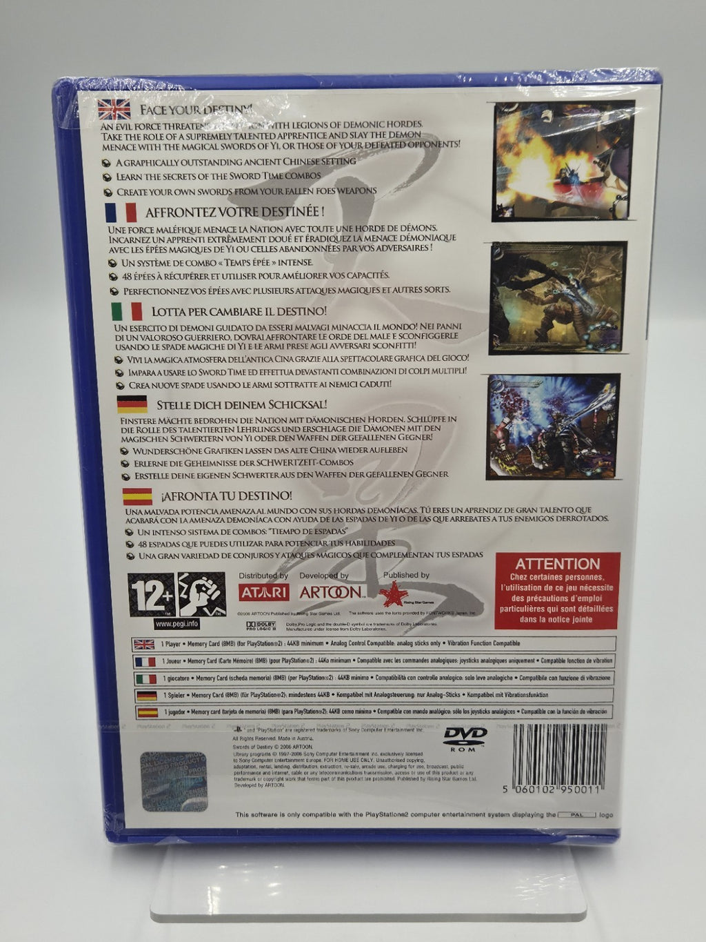 PS2 Playstation 2 Spiel Swords of Destiny Sealed Neu New Multilingual 