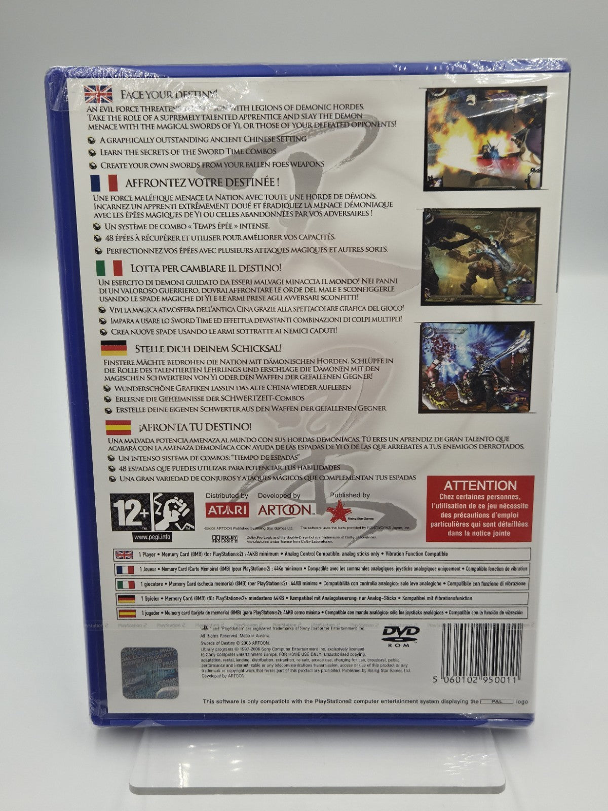 PS2 Playstation 2 Spiel Swords of Destiny Sealed Neu New Multilingual 