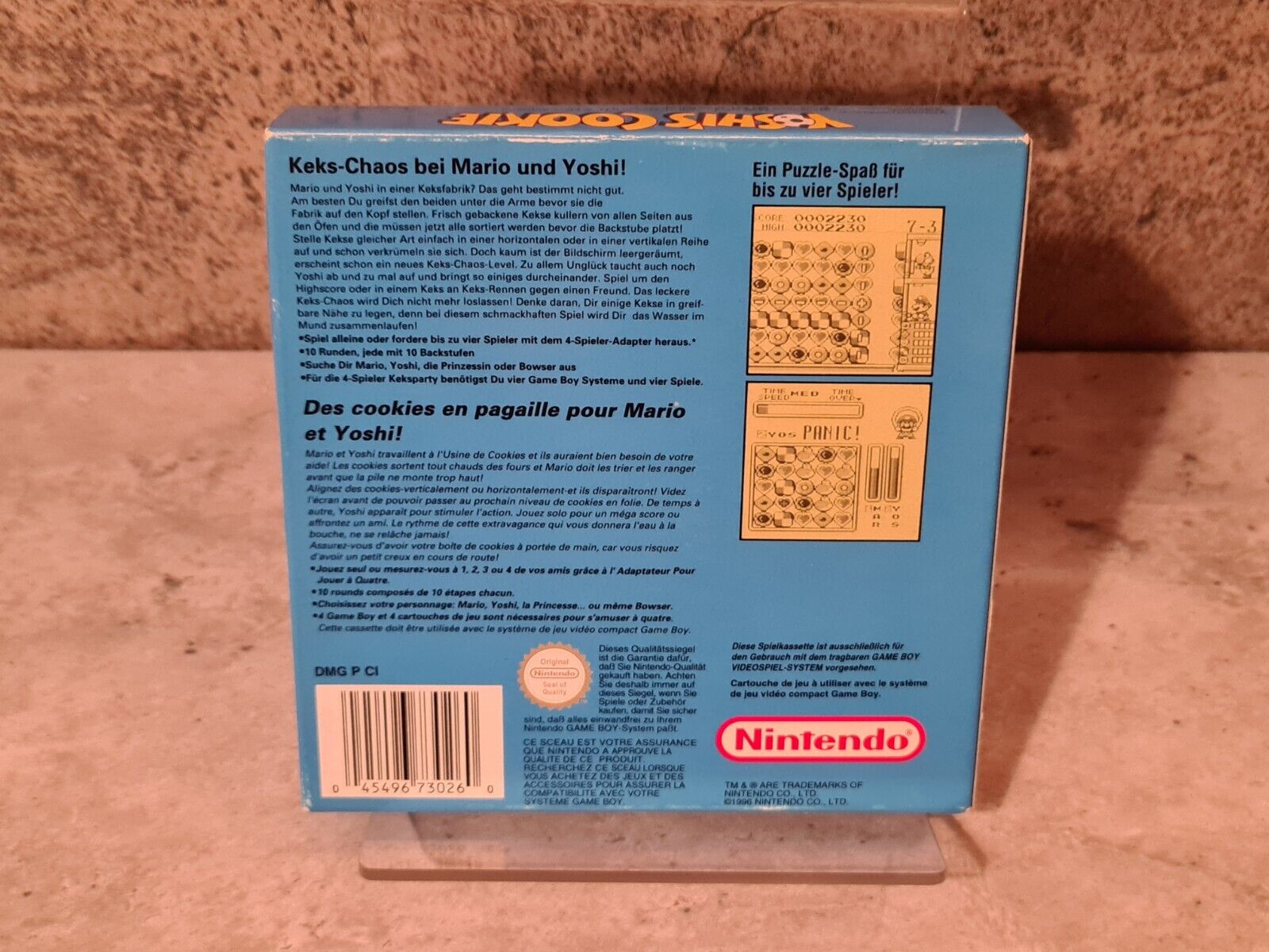 Nintendo Game Boy Classic Spiel Yoshi's Cookie mit OVP und Anleitung FRG - T-Retro-Games 