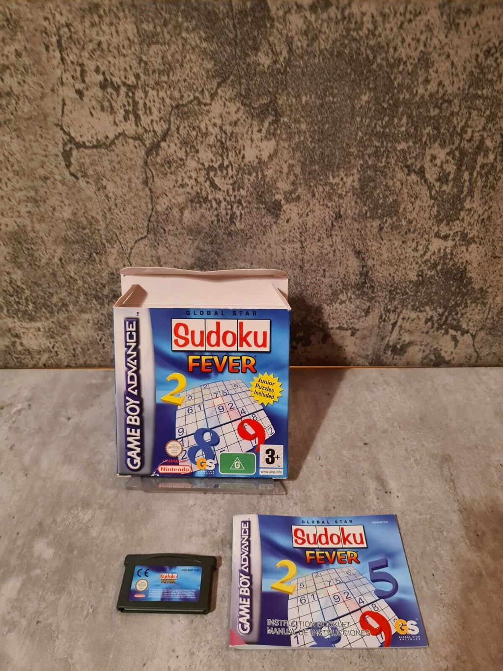 Gameboy Advance Sudoku Fever mit OVP und Anleitung EUR - T-Retro-Games 