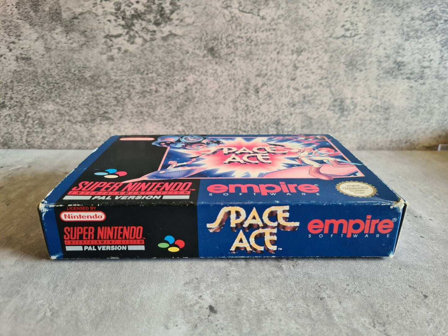 SNES Super Nintendo Space Ace mit OVP und Anleitung NOE - T-Retro-Games 