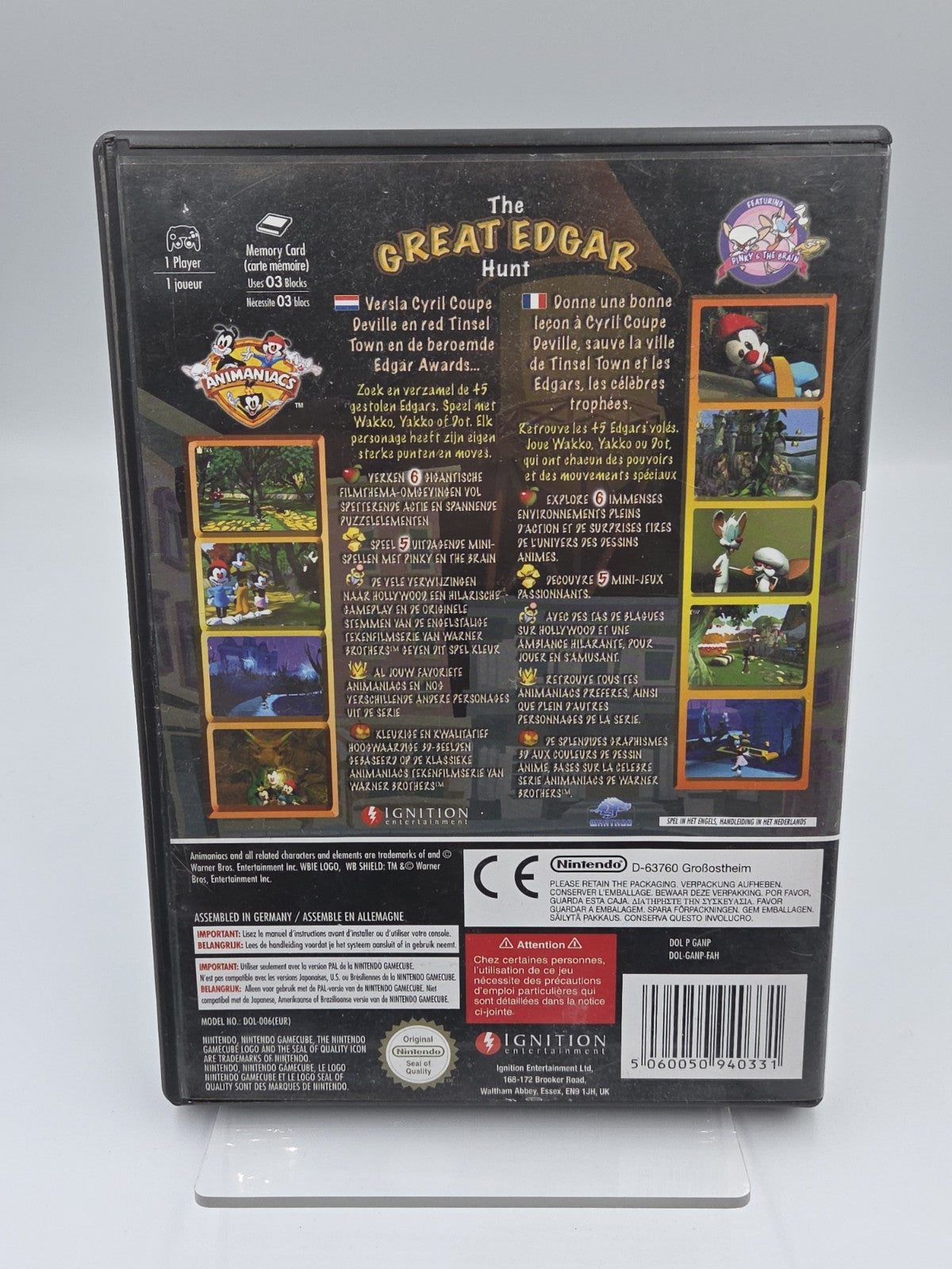 Nintendo GameCube Spiel Animaniacs The Great Edgar Hunt mit OVP +  Anleitung FAH