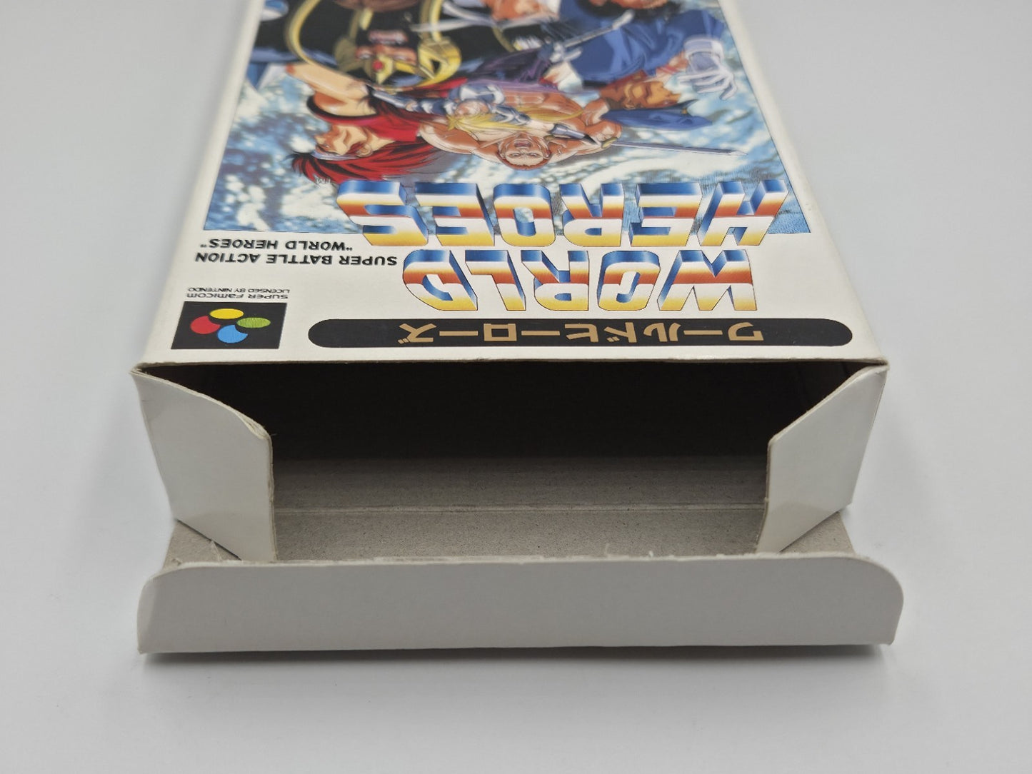 SFC Super Famicom World Heroes mit OVP Japan