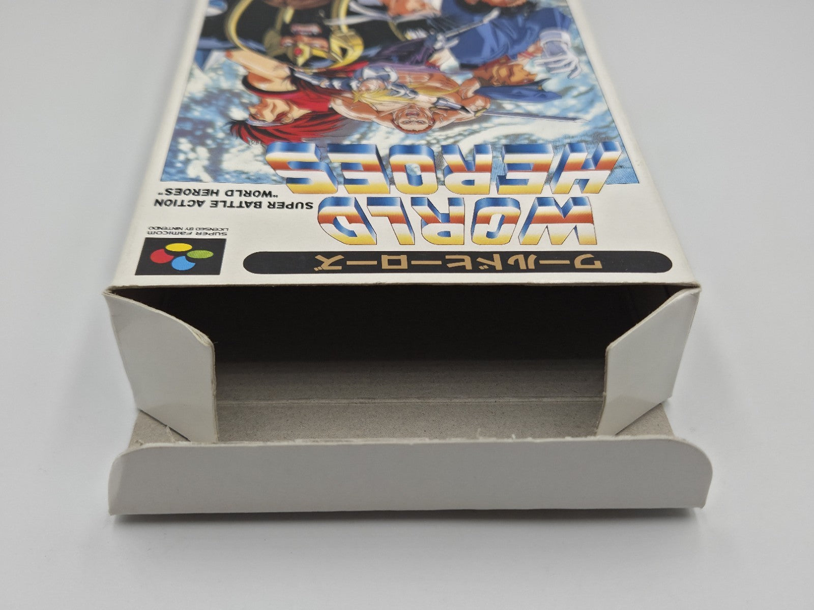 SFC Super Famicom World Heroes mit OVP Japan
