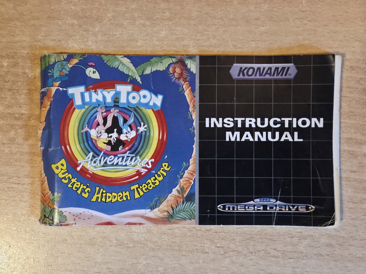 Sega Mega Drive Tiny Toon Adventures Instruction Booklet 