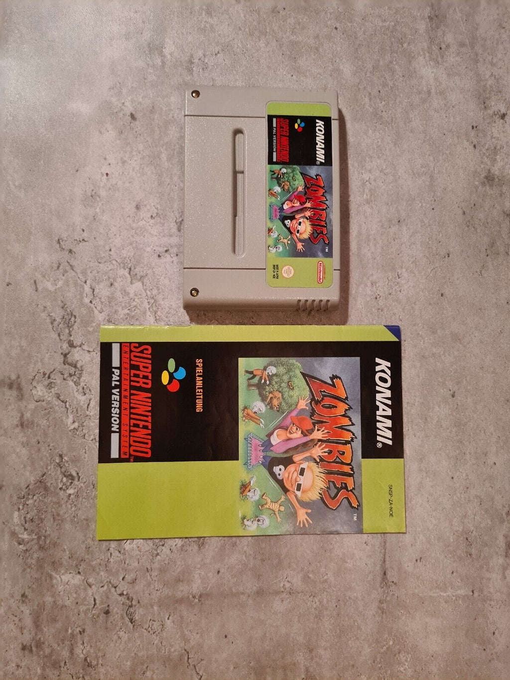 SNES Super Nintendo Zombies mit OVP und Anleitung NOE - T-Retro-Games 