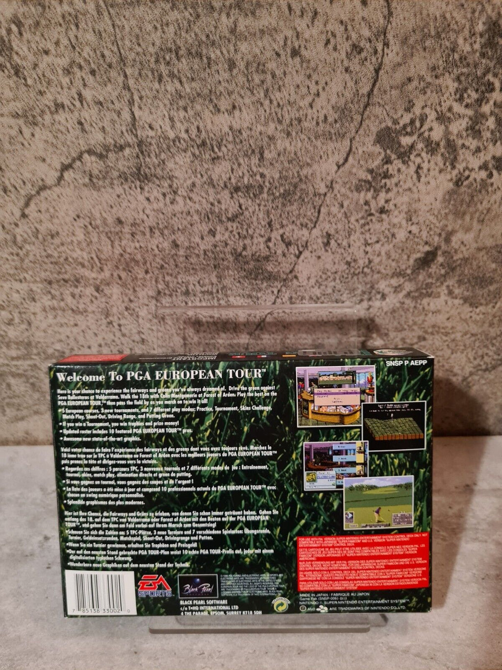 SNES Super Nintendo PGA European Tour New Old Stock Neu unbenutzt EUR - T-Retro-Games 