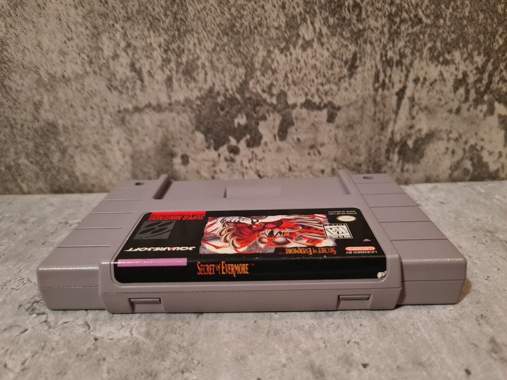 SNES Super Nintendo Secret of Evermore mit OVP und Anleitung + Poster NTSC USA - T-Retro-Games 