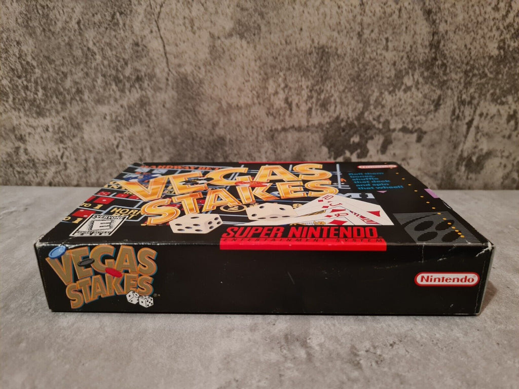 SNES Super Nintendo Vegas Stakes mit OVP und Anleitung NTSC USA - T-Retro-Games 