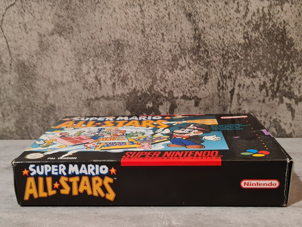 SNES Super Nintendo Super Mario Allstars mit OVP und Anleitung NOE - T-Retro-Games 