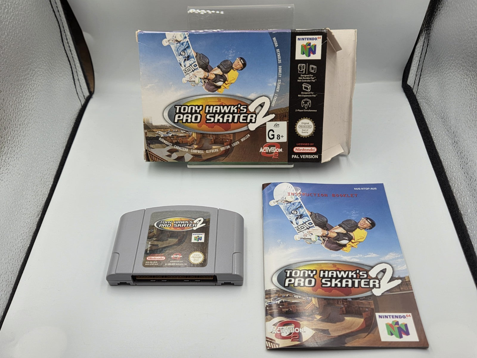 N64 Nintendo 64 Tony Hawk's Pro Skater 2 mit OVP und Anleitung AUS