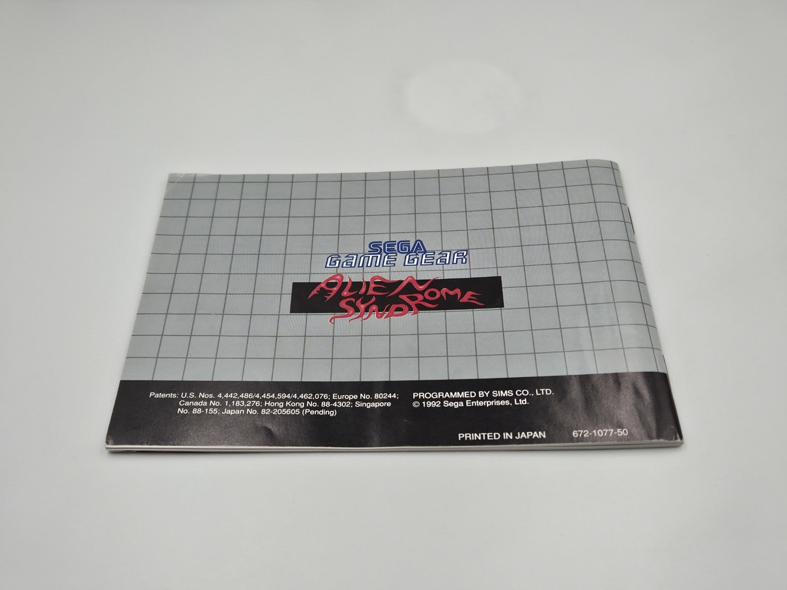 Sega Game Gear  Spiel Alien Syndrome mit OVP und Anleitung Multi Language 