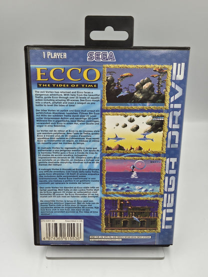 Sega Mega Drive Spiel Ecco The Tides of Time mit OVP und Anleitung Multilingual 