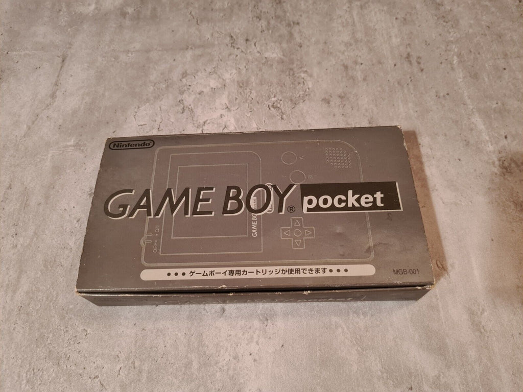 Nintendo Game Boy Pocket OVP Console Konsole Japan MGB-001 Schwarz Black - T-Retro-Games 