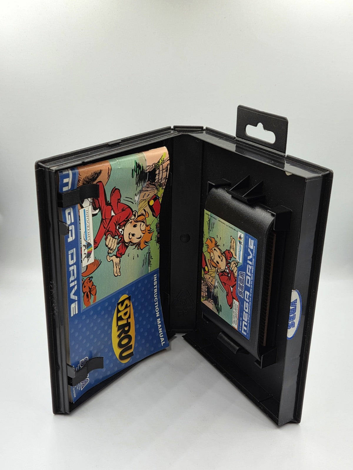 Sega Mega Drive Spiel Robbedoes / Spirou mit OVP und Anleitung Multi Language 