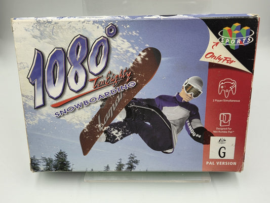 N64 Nintendo 64 1080 Snowboarding mit OVP und Anleitung AUS