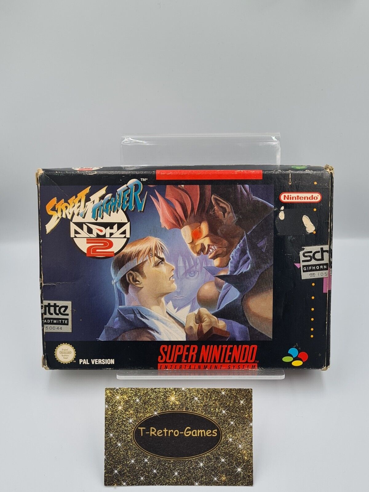SNES Super Nintendo Street Fighter Alpha 2 mit OVP und Anleitung NOE - T-Retro-Games 