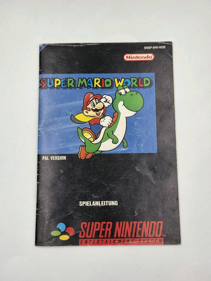 SNES Super Nintendo Super Mario World mit  OVP und Anleitung NOE