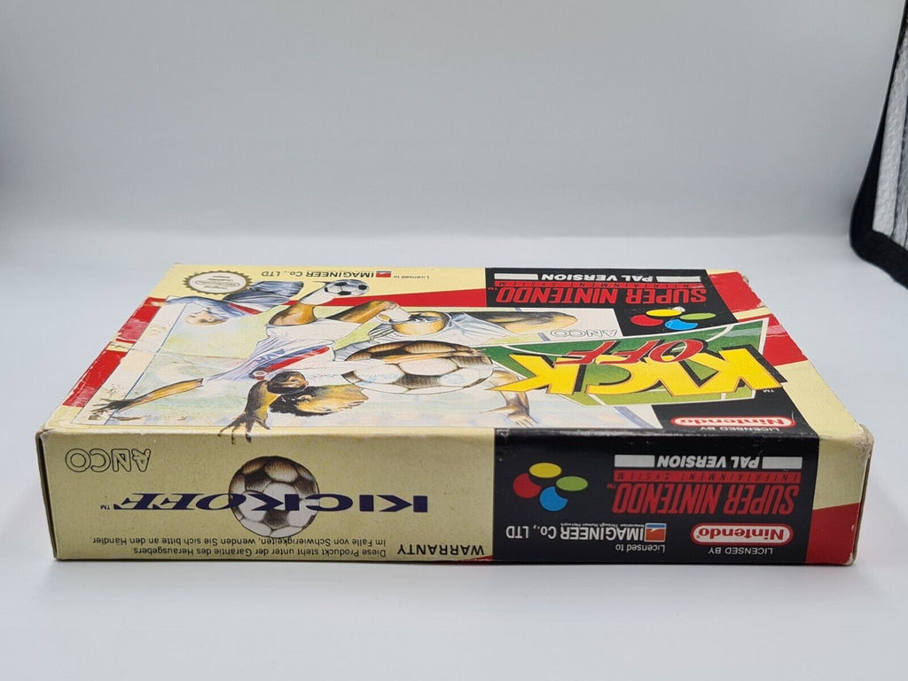 SNES Super Nintendo Kick Off mit OVP und Anleitung NOE - T-Retro-Games 