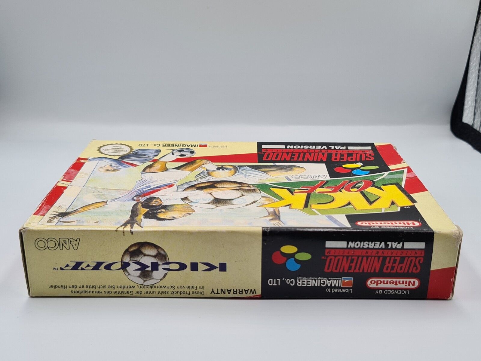 SNES Super Nintendo Kick Off mit OVP und Anleitung NOE - T-Retro-Games 