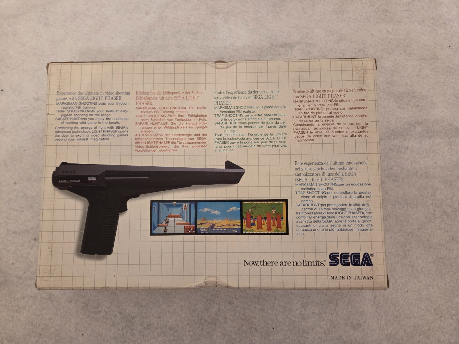 Sega Master System The Sega Light Phaser Zapper OVP