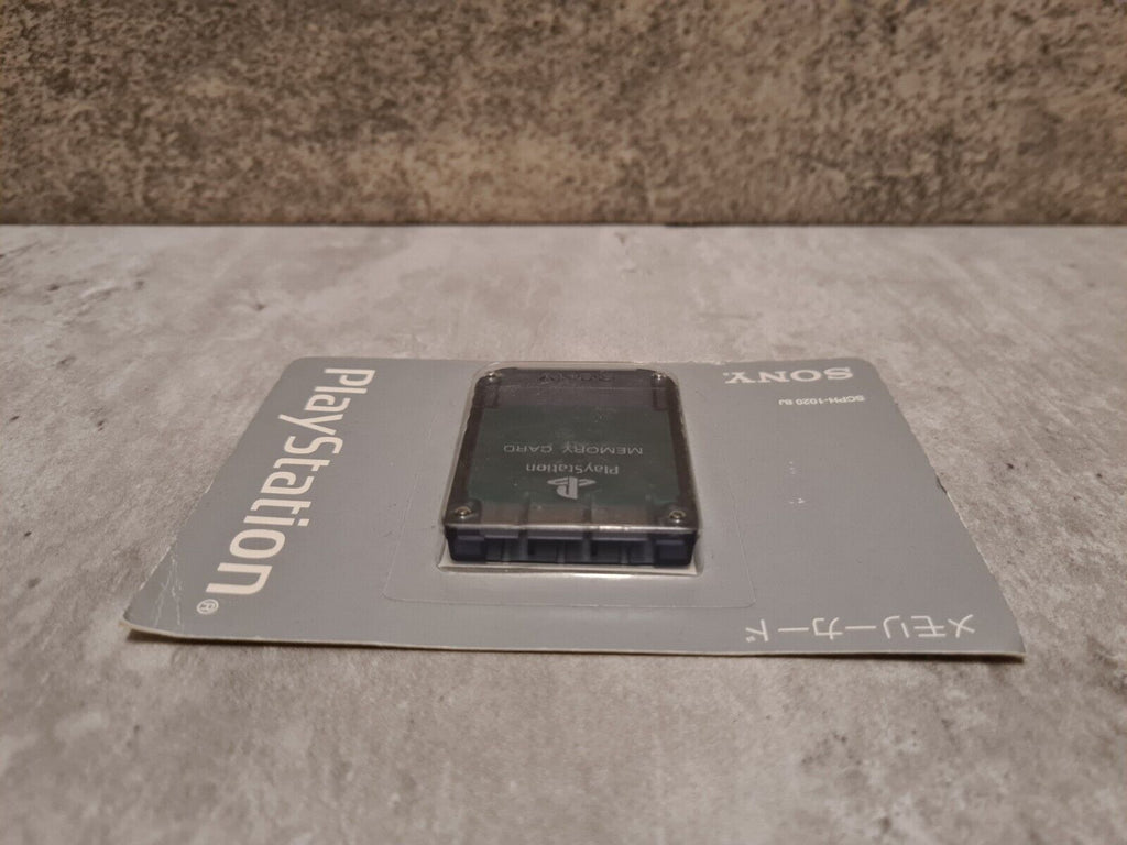 PS1 Sony Playstation Memory Card Sealed Neu New Japanese Schwarz Black SCPH-1020 - T-Retro-Games 