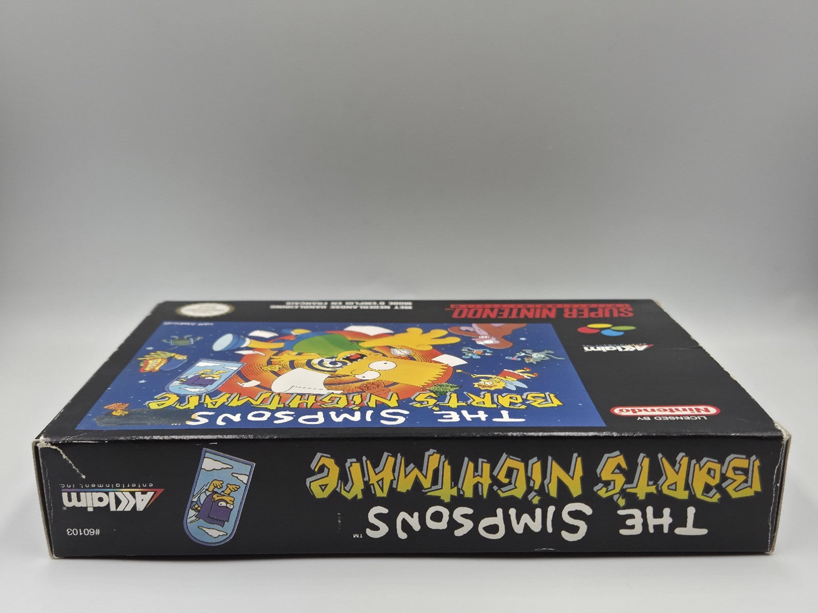 SNES Super Nintendo Spiel The Simpsons Bart's Nightmare + OVP und Anleitung FAH