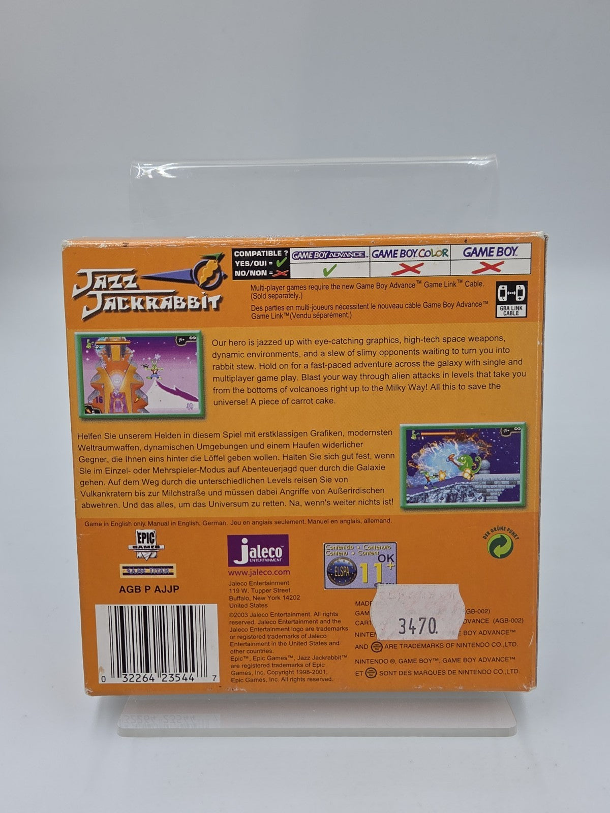 Nintendo Game Boy Advance Jazz Jackrabbit mit OVP und Anleitung EUR
