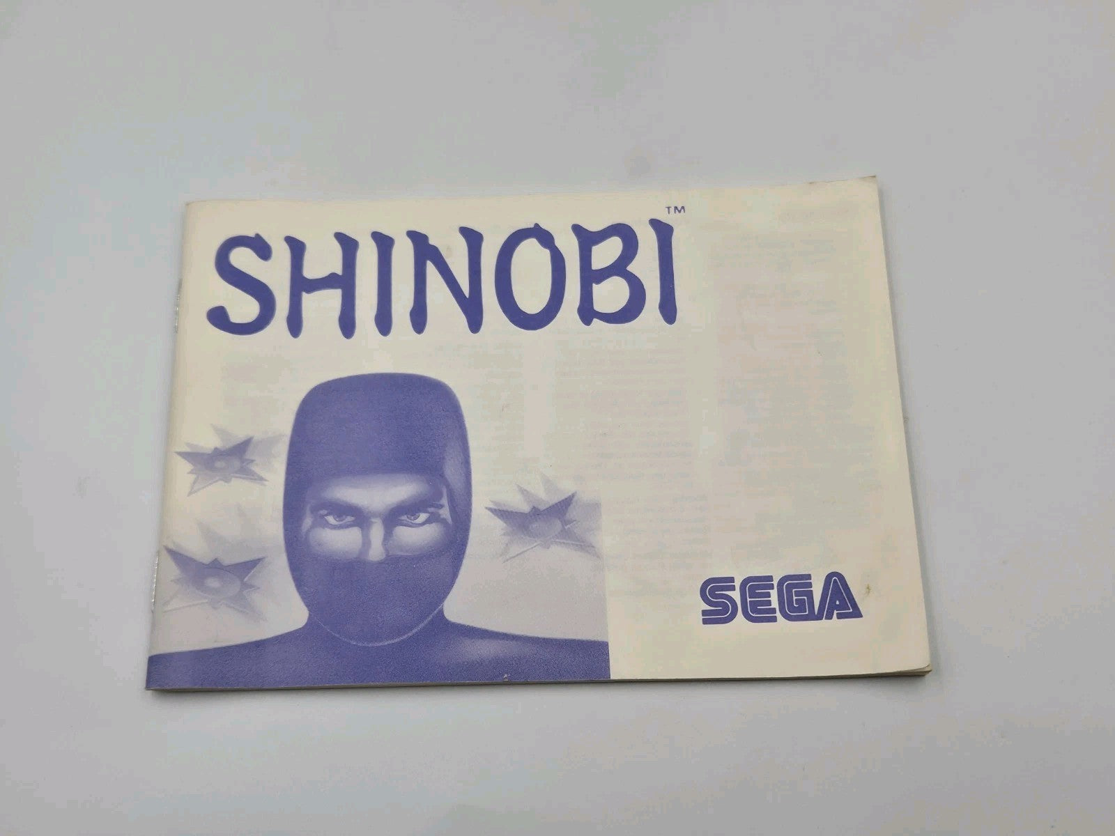 Sega Master System Spiel Shinobi mit OVP und Anleitung Multi Language 