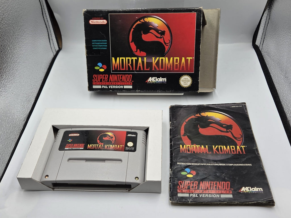 SNES Super Nintendo Mortal Kombat mit OVP und Anleitung EUR - T-Retro-Games 