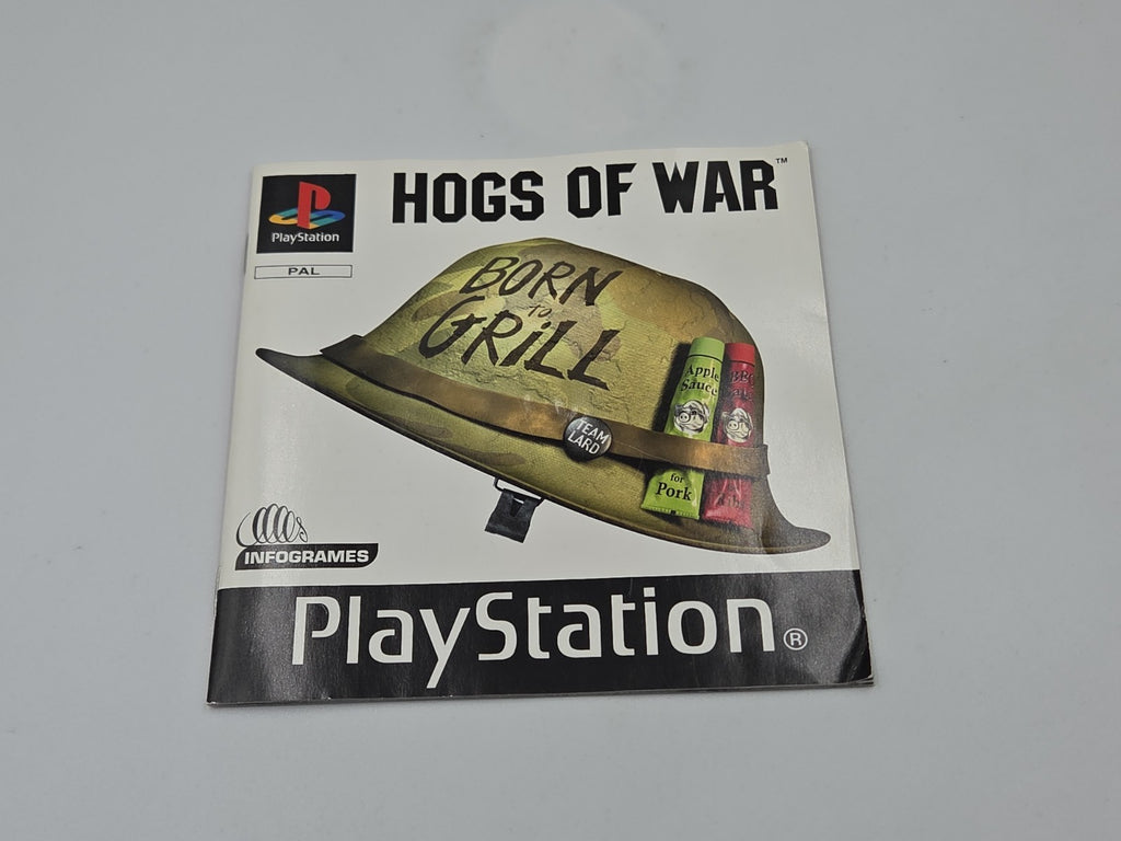 PS1 Playstation 1 Spiel Hogs of War mit OVP und Anleitung Englisch