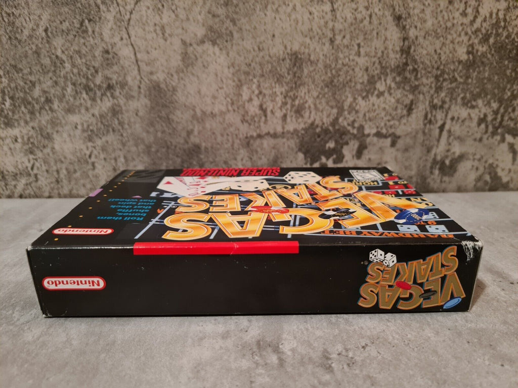 SNES Super Nintendo Vegas Stakes mit OVP und Anleitung NTSC USA - T-Retro-Games 