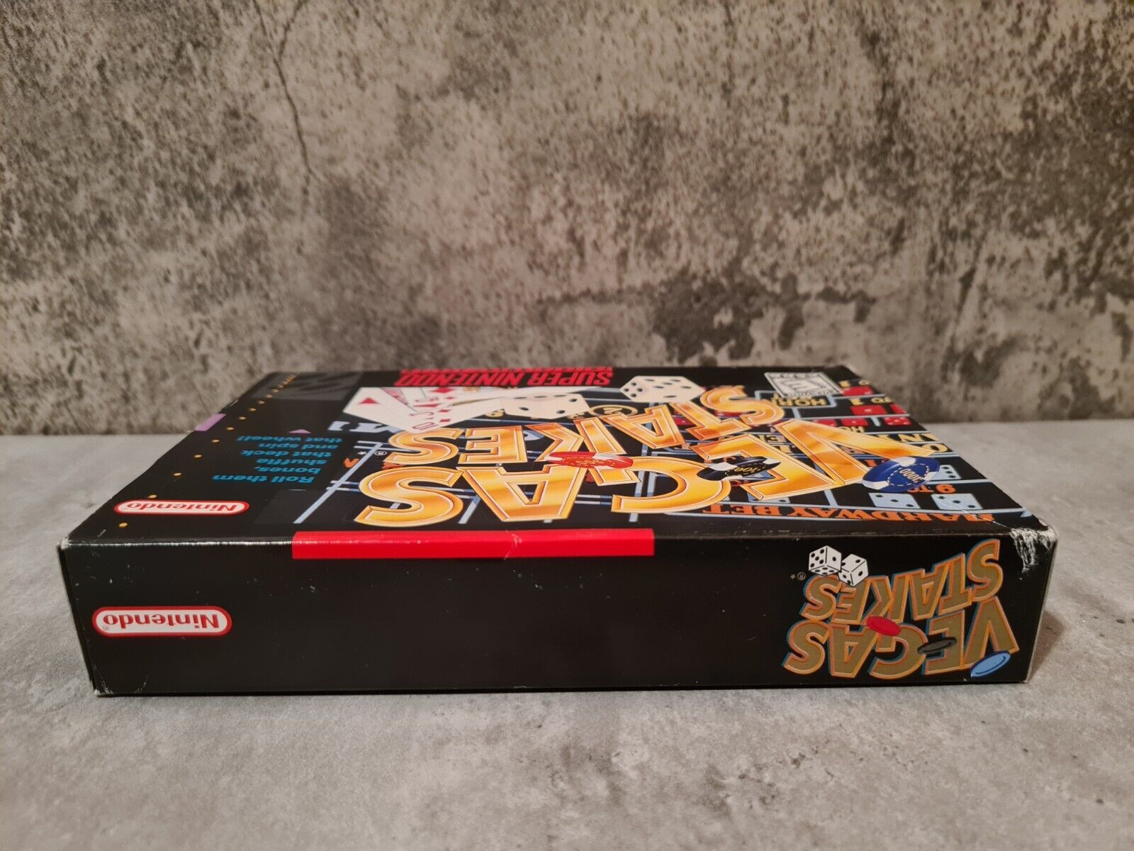 SNES Super Nintendo Vegas Stakes mit OVP und Anleitung NTSC USA - T-Retro-Games 