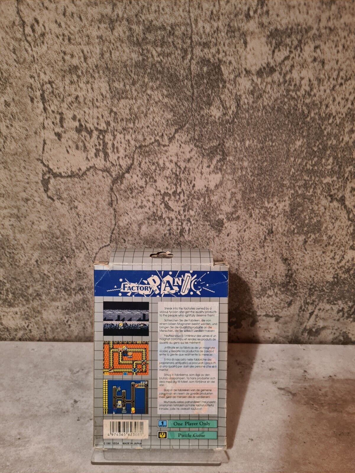 Sega Game Gear Factory Panic mit OVP und Anleitung Multi Language - T-Retro-Games 