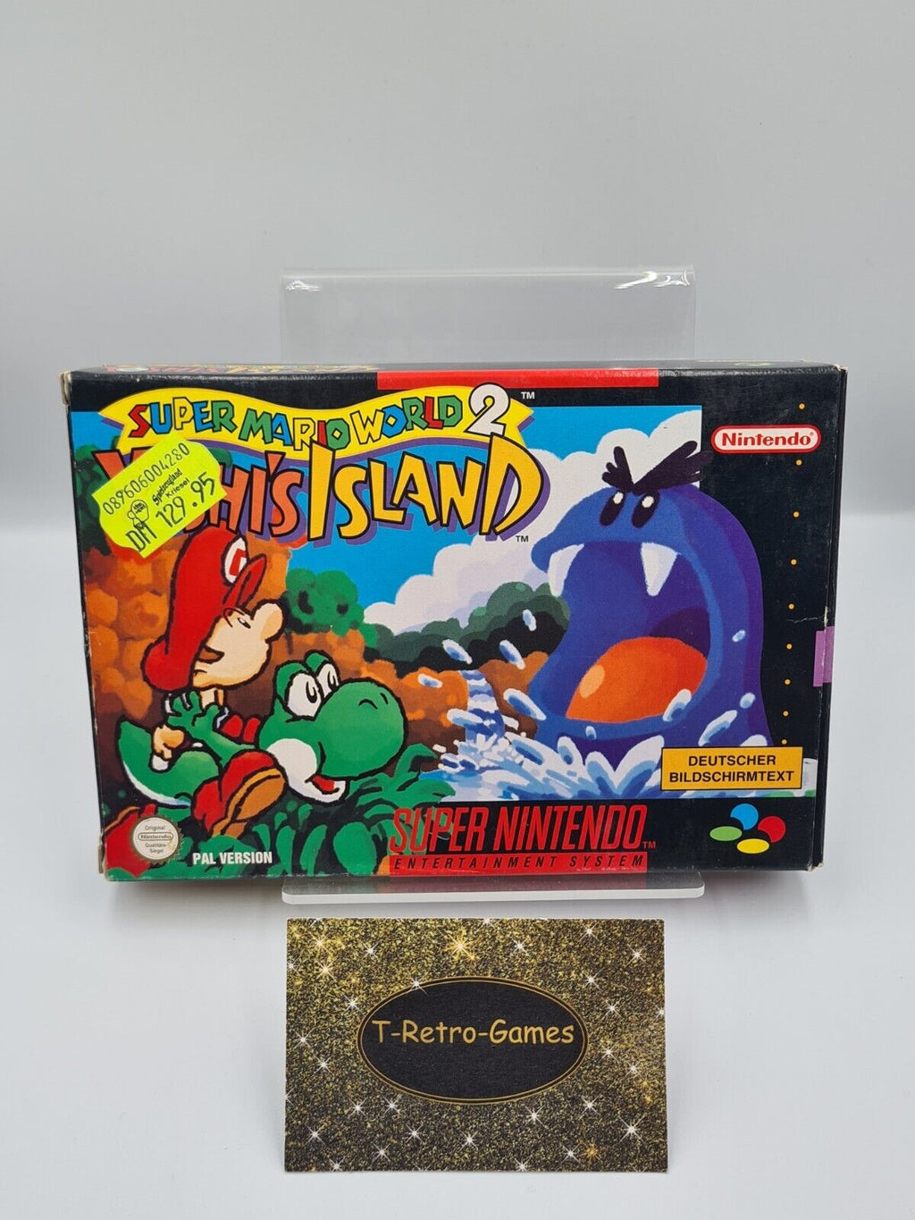 SNES Super Nintendo Super Mario World 2: Yoshi's Island mit OVP + Anleitung NOE - T-Retro-Games 