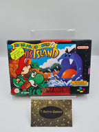 SNES Super Nintendo Super Mario World 2: Yoshi's Island mit OVP + Anleitung NOE - T-Retro-Games 