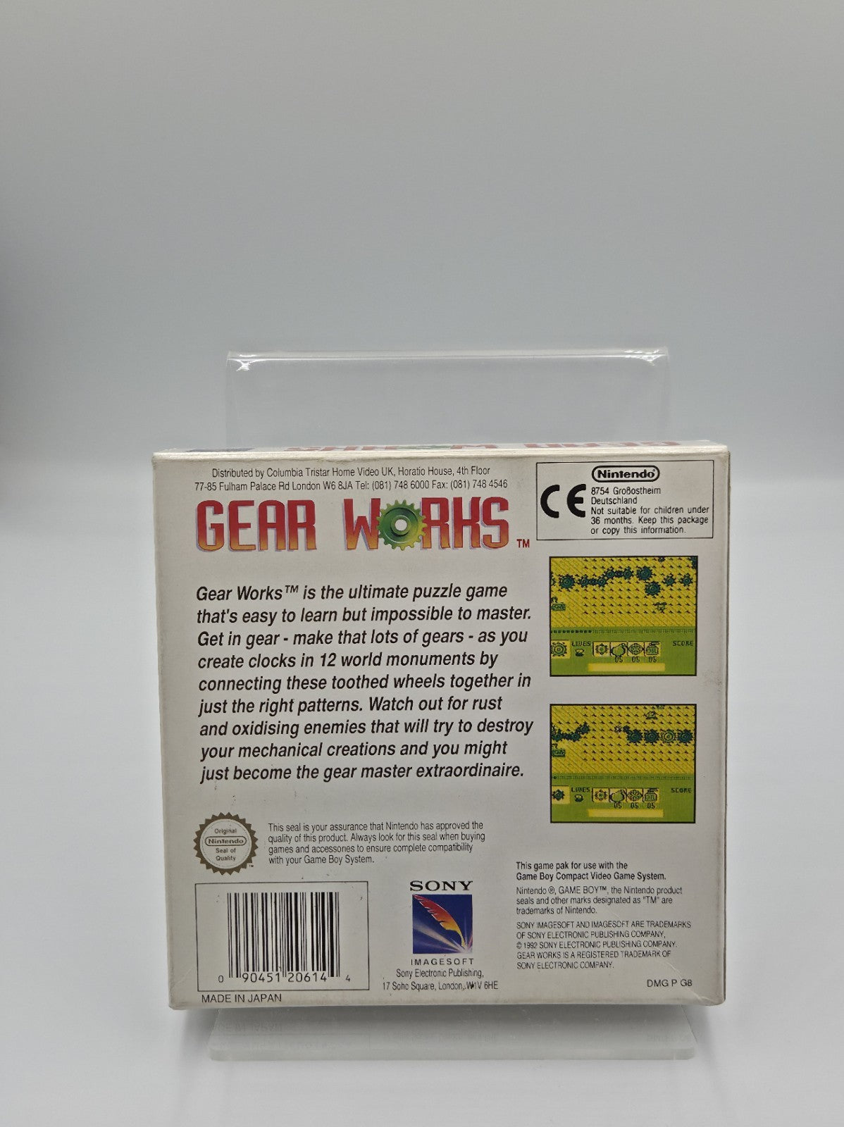 Nintendo Game Boy Classic Spiel Gear Works mit OVP und Anleitung UKV