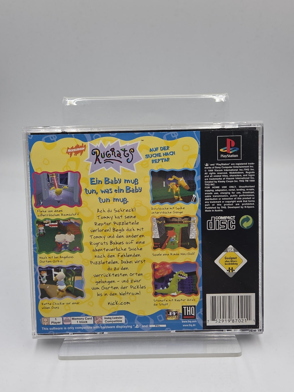 PS1 Playstation 1 Rugrats Auf Der Suche Nach Reptar + OVP + Anleitung Deutsch