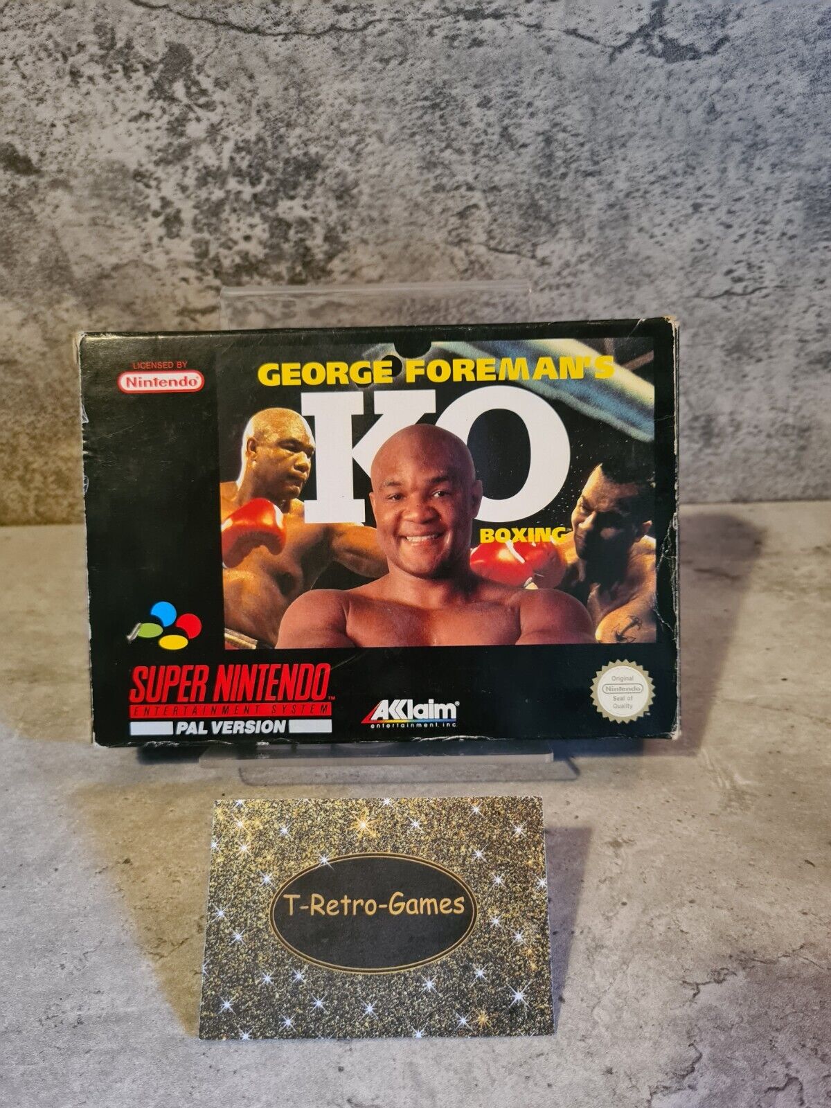 SNES Super Nintendo George Foreman's KO Boxing mit OVP und Anleitung NOE - T-Retro-Games 