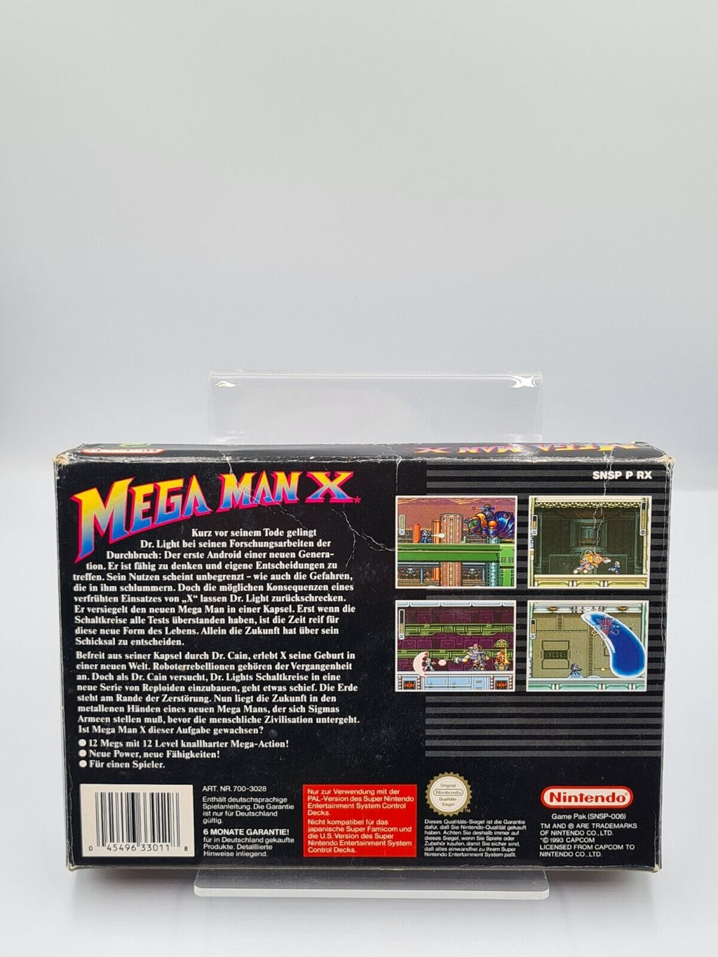 SNES Super Nintendo Mega Man X mit OVP und Anleitung NOE - T-Retro-Games 
