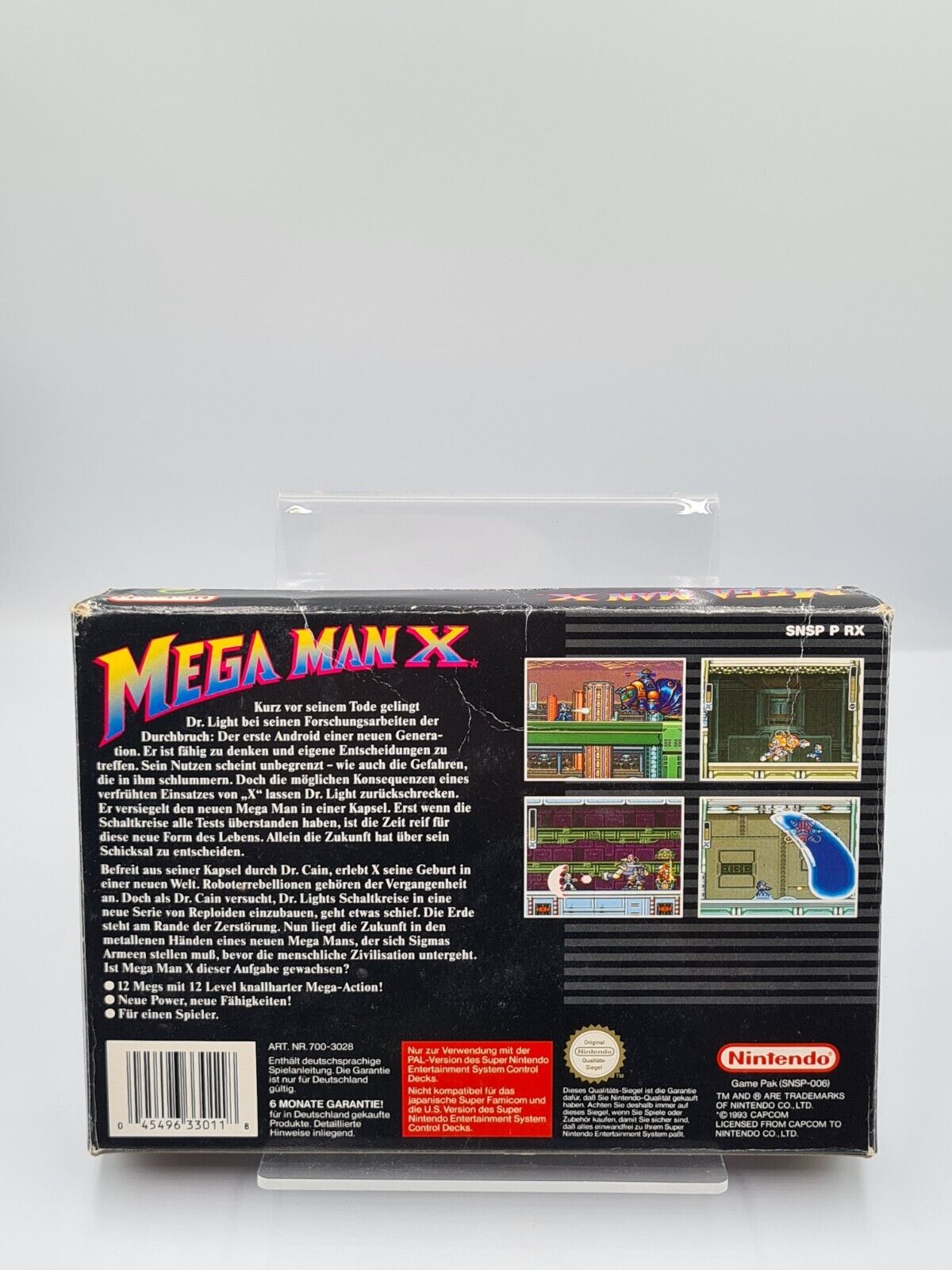 SNES Super Nintendo Mega Man X mit OVP und Anleitung NOE - T-Retro-Games 