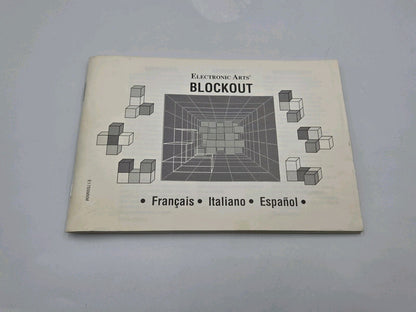 Sega Mega Drive Spiel Blockout mit OVP und Anleitung Multilingual 