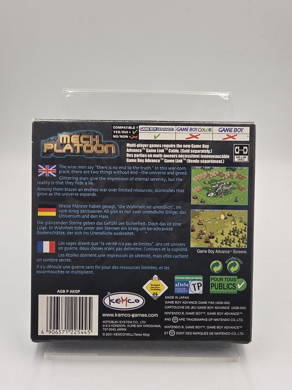 Nintendo Game Boy Advance Spiel Mech Platoon mit OVP und Anleitung EUR